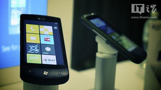 ▲搭载Windows Phone 7系统的设备