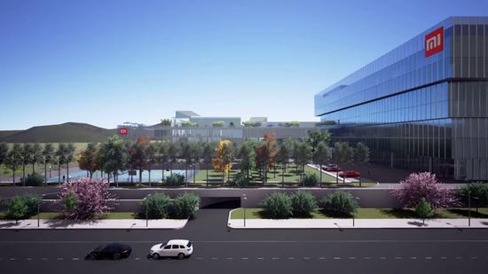 ▲&nbsp;小米武汉总部大楼西侧