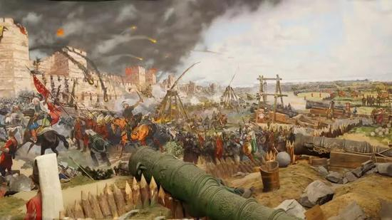 奥斯曼帝国围君士坦丁堡，1453年