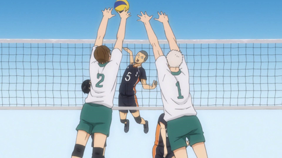 图 | 拦网技术 来源：《排球少年》