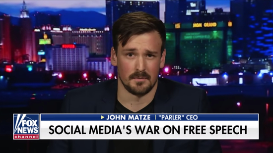 Parler创始人John Matze接受福克斯新闻采访