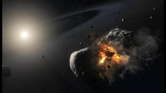 　北落师门星因彗星碰撞而消失&nbsp;&nbsp;ESA， NASA and M。 Kornmesser