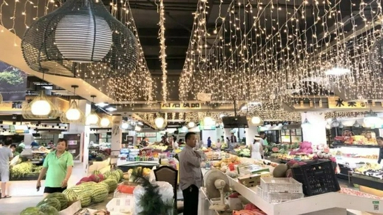 无锡钱桥果色花香菜场 　　图源“情调无锡”公众号