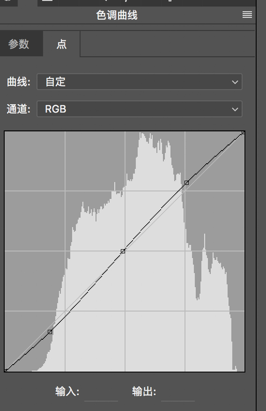 进入曲线选项卡