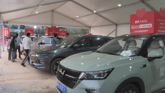 屯昌车展，来源屯昌县融媒体中心