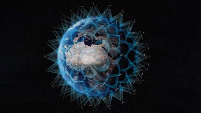 一些公司计划发射成千上万的卫星到轨道上，这不仅会带来光污染，还会干扰射电天文学的研究环境。（图片来源：ESA-SCIENCE OFFICE）