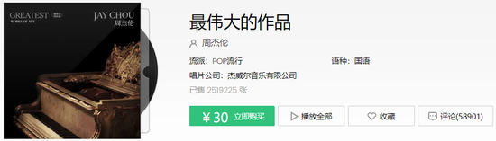 （截至7月11日中午，QQ音乐上就已售约252万张。）