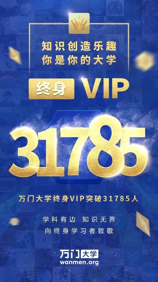 △万门庆祝终身VIP学员破3万人的海报