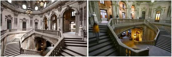 比赛场地在葡萄牙波尔图证卷交易所宫，现场环境十分复杂