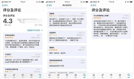 赤兔的APP Store 评分