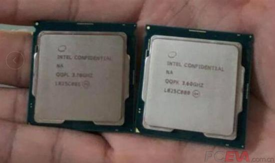 图为i7-9700K、i5-9600K工程片谍照