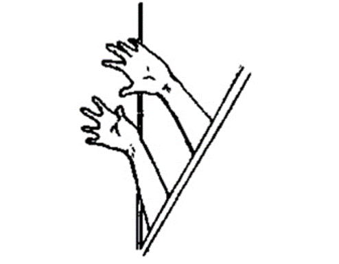 图 | 拦网手型&nbsp;来源：图书《球类运动——排球》&nbsp;&nbsp;
