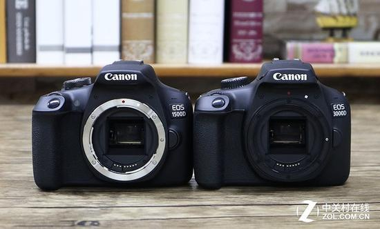 EOS&nbsp;1500D采用金属卡口EOS&nbsp;3000D采用塑料卡口