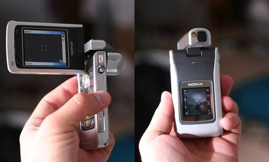 ▲ 诺基亚 n90 便是采用 LED 闪光灯。 图片来自：wikipedia
