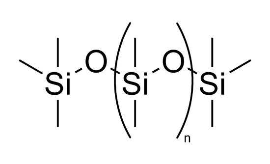 聚二甲基硅氧烷结构式 | 图源：wikipedia