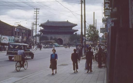 街景，首尔，1960年