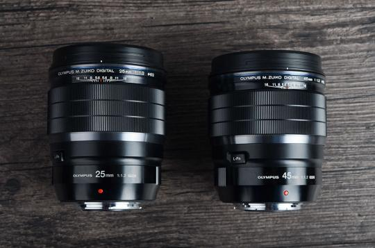 M.ZD 25mm F1.2PRO与M.ZD 45mm F1.2PRO