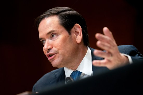 5月20日，美国国务卿马尔科·卢比奥在华盛顿特区参议院小组委员会听证会上发表讲话。