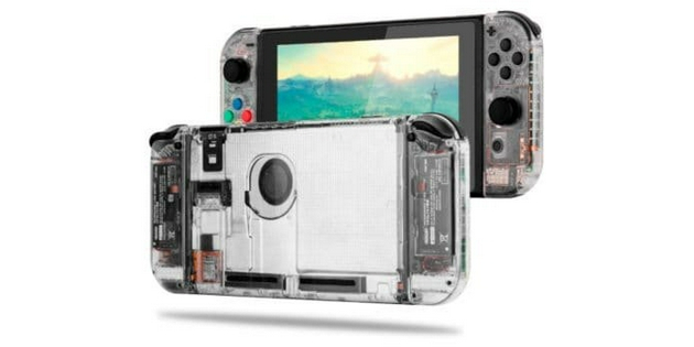 ▲ 第三方商家改装的透明 Switch 外壳