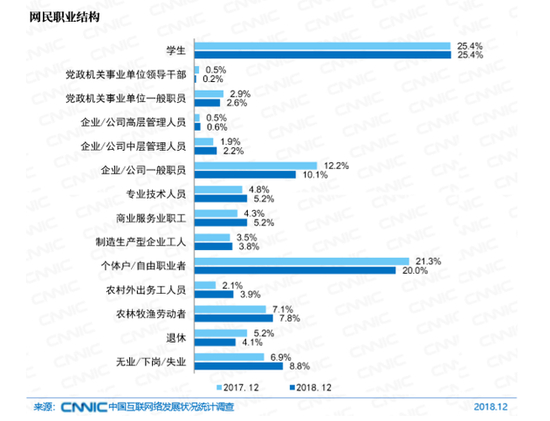图28 网民职业结构