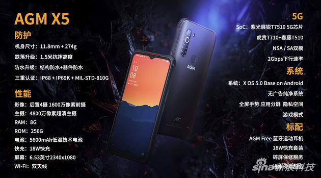 AGM X5详细参数