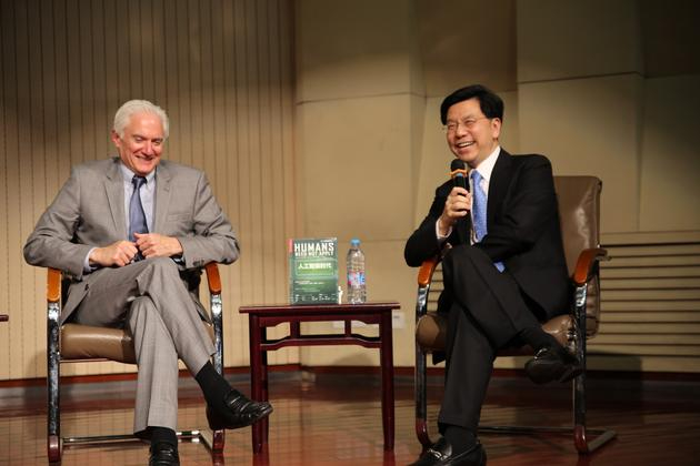 《人工智能时代》作者杰瑞-卡普兰与李开复在清华对话