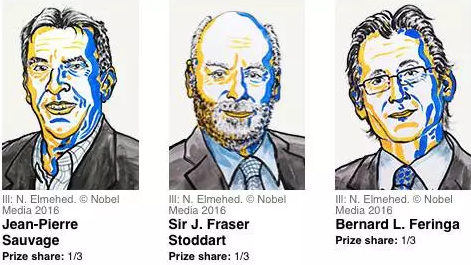 本次获得诺贝尔奖的3名科学家