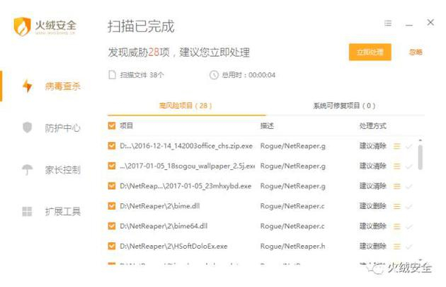 图2、火绒安全软件检测结果