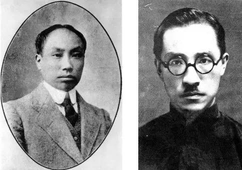  图2。 陈独秀（左）、胡先骕（右）