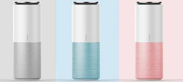 2017年CES联想展出的智能音箱，外观神似亚马逊Echo