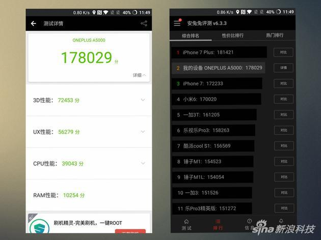 跑分成绩为178029分