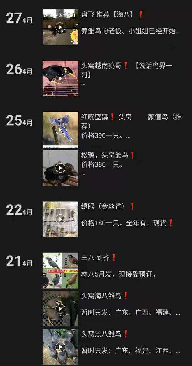 该店铺朋友圈截屏。