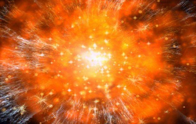 　　从一定意义上讲，宇宙中最炽热的是大爆炸，如果我们追溯到宇宙起源之初，宇宙变得非常密集、非常炽热，并且没有限制。