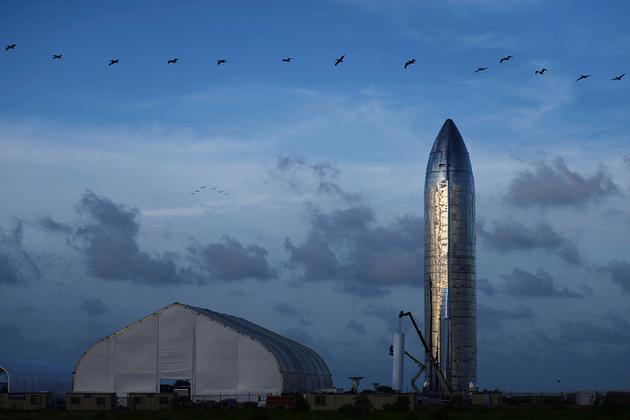 SpaceX的星际飞船样机。来源：视觉中国