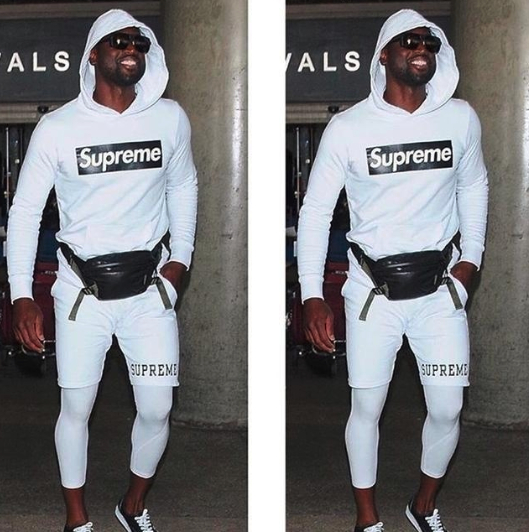 球星韦德曾因身穿Supreme意大利的衣服而备受争议