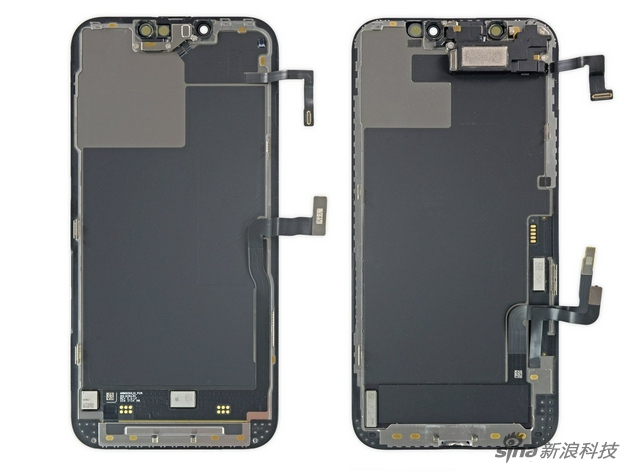 相比iPhone 12，这次的屏幕集成度高了，排线少了