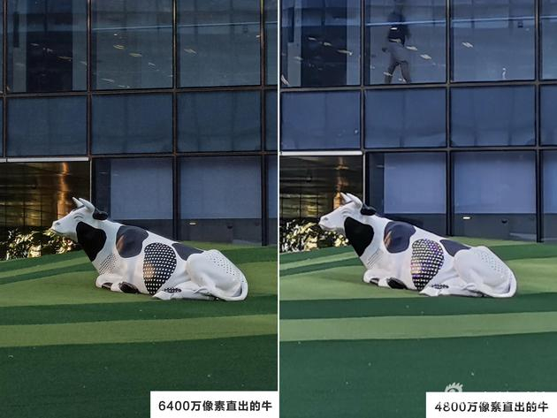 6400万像素直出和4800像素直出照片等比剪裁对比（照片上传后质量有压缩，原图效果更明显）