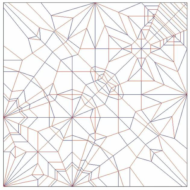 《圣马可飞狮》及其折痕图
