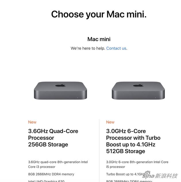 苹果推出2020款Mac mini 主要提升标配存储空间_手机新浪网