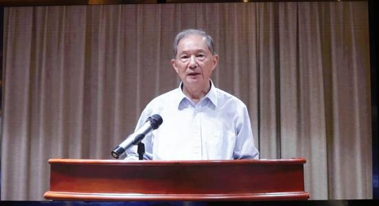 中国科学院院士、北京大学生命科学学院教授朱作言视频祝贺大会召开