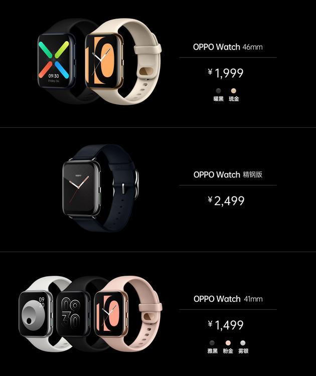 OPPO Watch定价（46毫米版本）