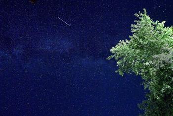 英仙座流星雨闪耀夜空