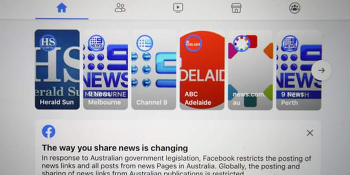 Facebook禁止澳洲用户查看和分享新闻澳总理表示绝不妥协 手机新浪网