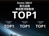 大疆 Osmo 360 II 开售即爆：4小时登榜、24小时全渠道 TOP1