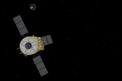 嫦娥五号探测器再次实施制动，进入近圆形环月轨道飞行