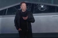 特斯拉电动皮卡现场翻车:车窗砸碎 马斯克无奈耸肩