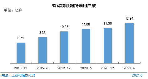 图 21 蜂窝物联网终端用户数