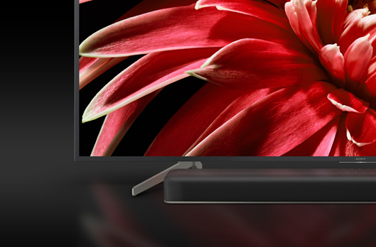  索尼杜比全景声回音壁HT-X8500和索尼BRAVIA和谐搭配的简约时尚设计