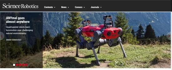 ▲ANYmal C登上《Science Robotics》封面