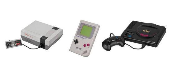 图左：美版FC图中：Game Boy&nbsp; 图右：MD